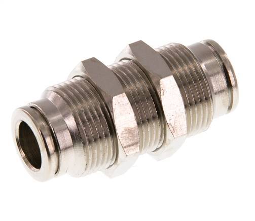 Racor rápido de 8mm Pasamuros de latón FKM