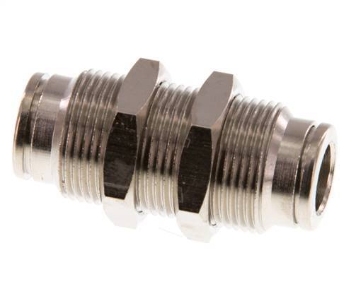 Racor rápido de 8mm Pasamuros de latón FKM