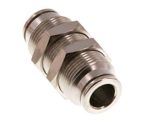 Racor rápido de 8mm Pasamuros de latón FKM
