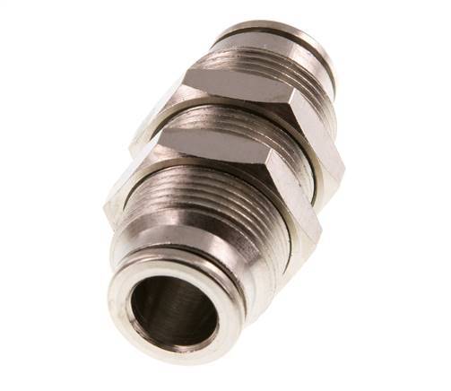 Racor rápido de 8mm Pasamuros de latón FKM