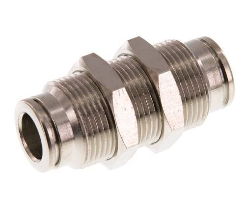 Racor rápido de 8mm Pasamuros de latón FKM