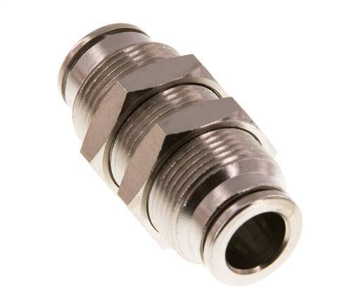 Racor rápido de 8mm Pasamuros de latón FKM