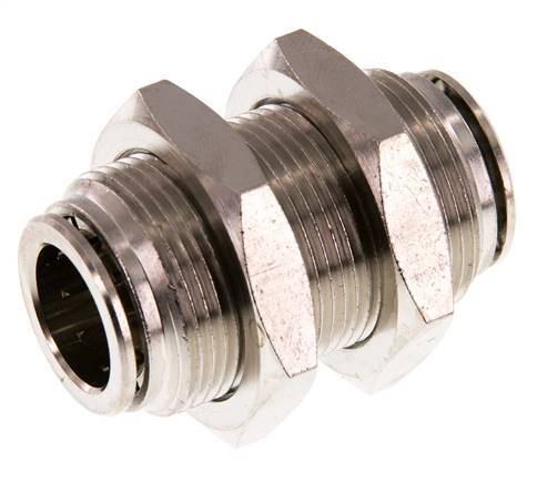Racor rápido de 16 mm Pasamuros de latón FKM
