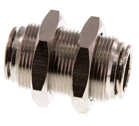 Racor rápido de 16 mm Pasamuros de latón FKM