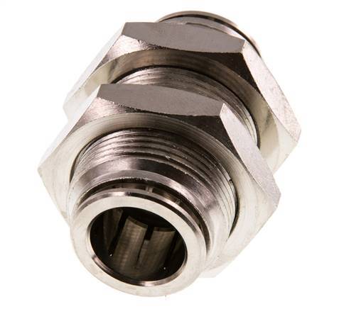 Racor rápido de 16 mm Pasamuros de latón FKM