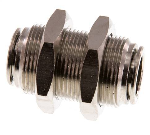 Racor rápido de 16 mm Pasamuros de latón FKM