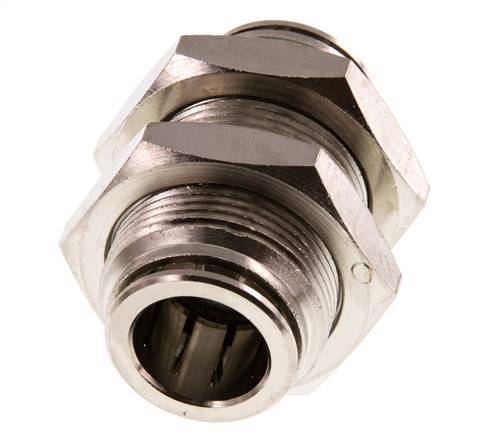 Racor rápido de 16 mm Pasamuros de latón FKM