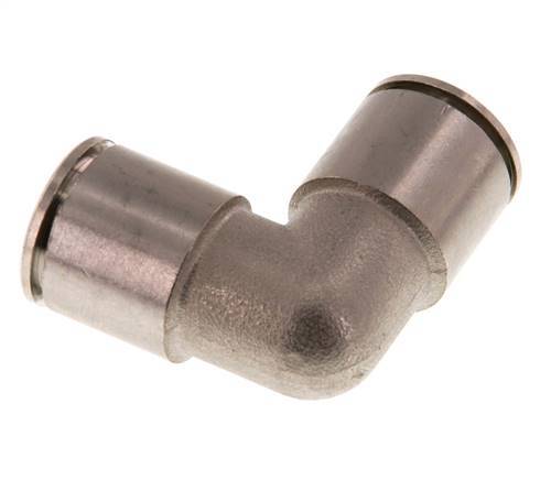 Codo de 90 grados de 14 mm Racor de latón NBR