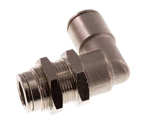 Codo de 90 grados de 10 mm Racor de latón NBR