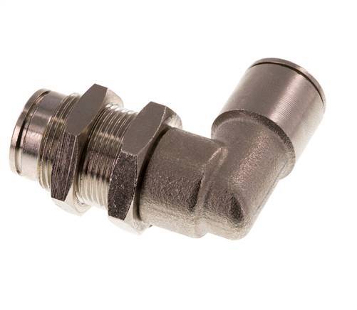 Codo de 90 grados de 10 mm Racor de latón NBR