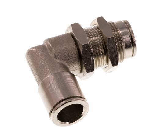 Codo de 90 grados de 10 mm Racor de latón NBR