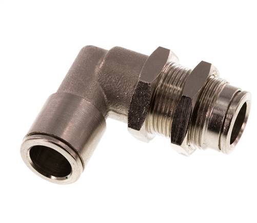 Codo de 90 grados de 10 mm Racor de latón NBR