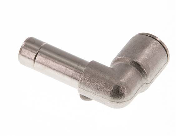 Codo de 90 grados de 10 mm x 10 mm, con latón enchufable NBR