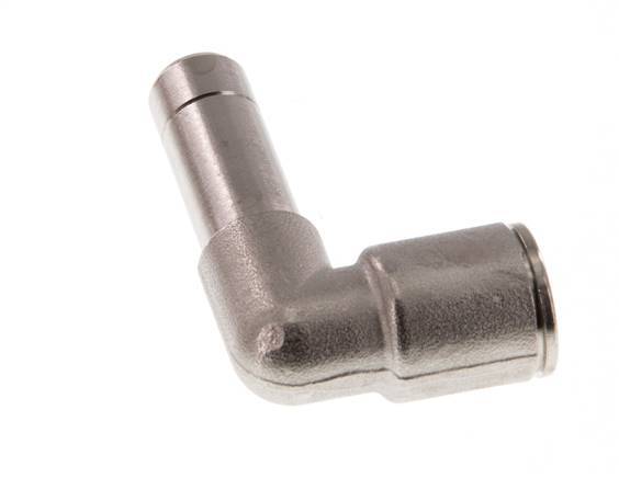 Codo de 90 grados de 10 mm x 10 mm, con latón enchufable NBR