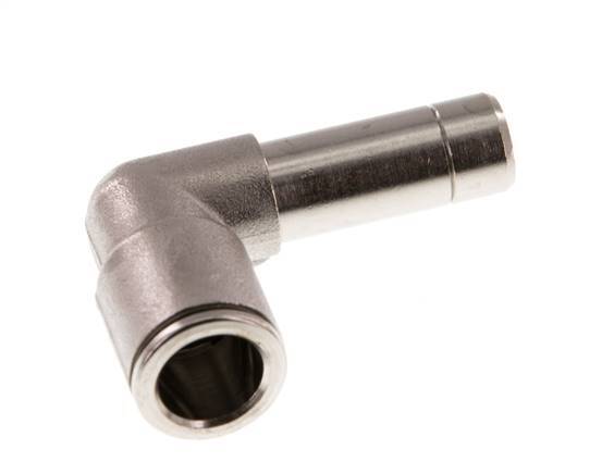 Codo de 90 grados de 10 mm x 10 mm, con latón enchufable NBR