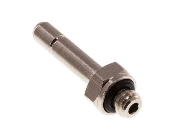 Racor de 4mm x M 5 con rosca macho de latón NBR [10 piezas]