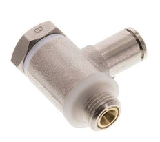 Válvula reguladora de caudal Codo de salida de contador 4 mm - G1/8'' Latón Tornillo ranurado Banjo