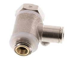 Válvula reguladora de caudal Codo de salida de contador 6 mm - G1/4'' Latón Tornillo ranurado Banjo