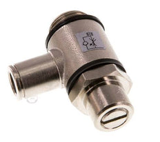 Válvula reguladora de caudal Codo de salida de contador 8 mm - G3/8'' Latón Tornillo ranurado Banjo