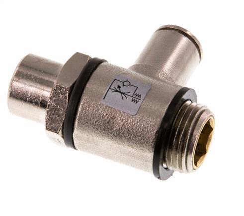 Válvula reguladora de caudal Codo de salida de contador 8 mm - G3/8'' Latón Tornillo ranurado Banjo