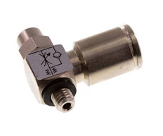 Válvula de control de flujo Codo Meter-In 6 mm - M5 Latón Tornillo Ranurado Banjo