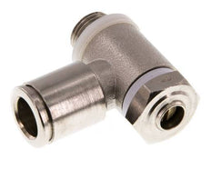 Válvula de control de flujo Codo para medidor 8 mm - G1/8'' Latón Tornillo ranurado Banjo