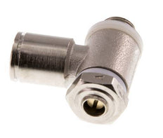 Válvula de control de flujo Codo para medidor 8 mm - G1/8'' Latón Tornillo ranurado Banjo