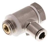 Válvula de control de flujo Codo para medidor 6 mm - G1/4'' Latón Tornillo Ranurado Banjo