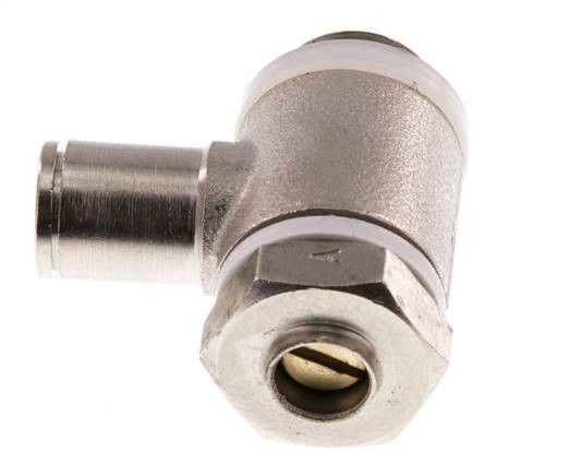 Válvula de control de flujo Codo para medidor 6 mm - G1/4'' Latón Tornillo Ranurado Banjo
