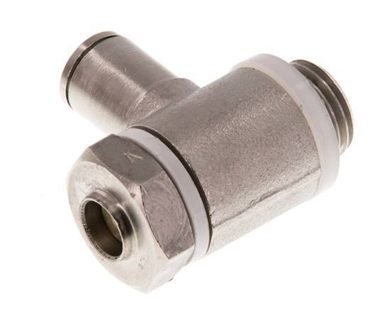 Válvula de control de flujo Codo para medidor 6 mm - G1/4'' Latón Tornillo Ranurado Banjo