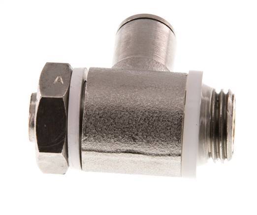 Válvula de control de flujo Codo para medidor 6 mm - G1/4'' Latón Tornillo Ranurado Banjo