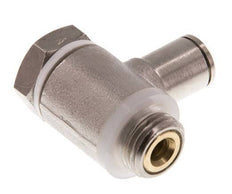 Válvula de control de flujo Codo para medidor 6 mm - G1/4'' Latón Tornillo Ranurado Banjo