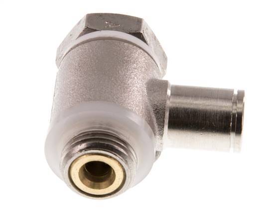 Válvula de control de flujo Codo para medidor 6 mm - G1/4'' Latón Tornillo Ranurado Banjo