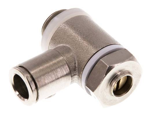 Válvula de control de flujo Codo de medición 8 mm - G1/4'' Latón Tornillo ranurado Banjo