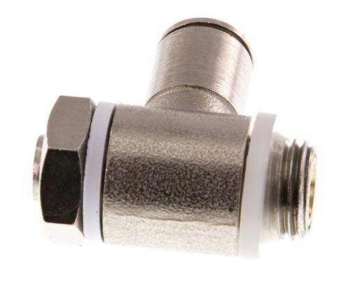 Válvula de control de flujo Codo de medición 8 mm - G1/4'' Latón Tornillo ranurado Banjo