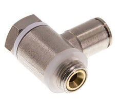 Válvula de control de flujo Codo de medición 8 mm - G1/4'' Latón Tornillo ranurado Banjo