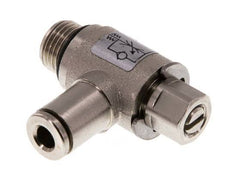 Válvula de control de flujo Codo de medición 4 mm - G1/8'' Tornillo ranurado de latón