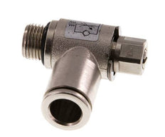 Válvula de control de flujo Codo de medición 8 mm - G1/8'' Tornillo ranurado de latón
