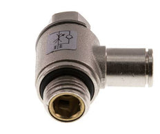 Válvula de control de flujo Codo de medición 6 mm - G1/4'' Tornillo ranurado de latón