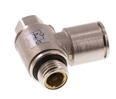 Válvula de control de flujo Codo de medición 12 mm - G1/4'' Tornillo ranurado de latón