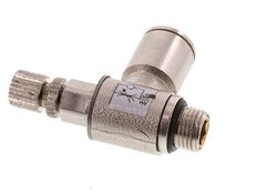 Válvula de control de flujo Codo de medición 8 mm - G1/8'' Tornillo moleteado de latón