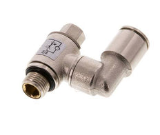 Válvula de control de flujo Medidor-Afuera Giratorio 8 mm - G1/8'' Tornillo Ranurado de Latón
