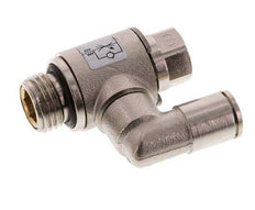 Válvula de control de flujo Medidor-Afuera Giratorio 6 mm - G1/4'' Tornillo Ranurado de Latón
