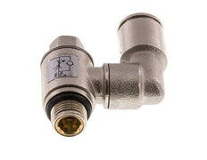 Válvula de control de flujo Meter-In Giratoria 8 mm - G1/8'' Tornillo ranurado de latón