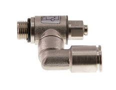 Válvula de control de flujo Meter-In Giratoria 8 mm - G1/8'' Tornillo ranurado de latón
