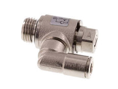 Válvula de control de flujo Meter-In Giratoria 6 mm - G1/4'' Tornillo ranurado de latón