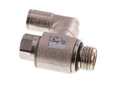 Válvula de control de flujo Meter-In Giratoria 6 mm - G1/4'' Tornillo ranurado de latón