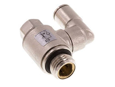 Válvula de control de flujo Meter-In Giratoria 6 mm - G1/4'' Tornillo ranurado de latón