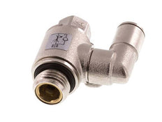 Válvula de control de flujo Meter-In Giratoria 6 mm - G1/4'' Tornillo ranurado de latón