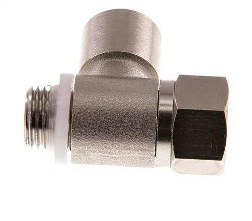 Válvula de retención pilotada G1/4'' codo macho-hembra latón 0,5-10bar (7-145psi)